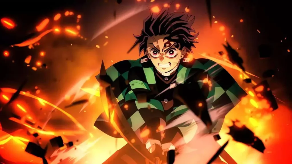 Visuel de Tanjiro extrait du film Demon Slayer - La Forteresse Infinie chapitre 1.
