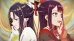 Visuel anime Though I Am an Inept Villainess Avis Épisode 1. Illustration représentant les deux protagonistes Reirin et Keigetsu.