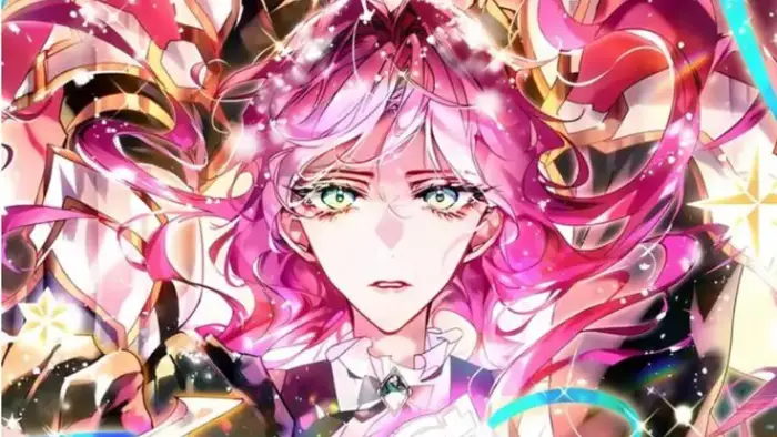 Illustration officielle de Pénélope Eckhart du manhwa Seule la mort attend la Vilaine qui sera adapté en animé prochainement.