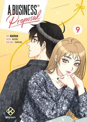 Couverture du tome 9 du manhwa A Business Proposal aux éditions Kotoon.