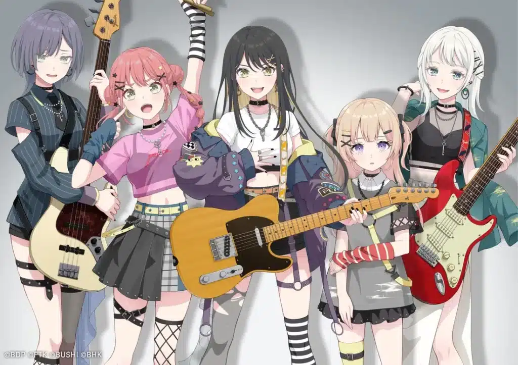 BanG Dream! Our Notes! Jeu mobile musical. Groupe Ikka Dumb Rock.