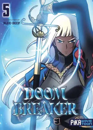 Couverture du tome 5 du manhwa Doom Breaker aux éditions Pika Wavetoon.