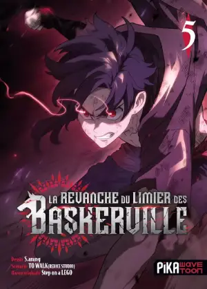 Couverture du tome 5 du manhwa La revanche du limier des Baskerville aux éditions Pika Wavetoon.